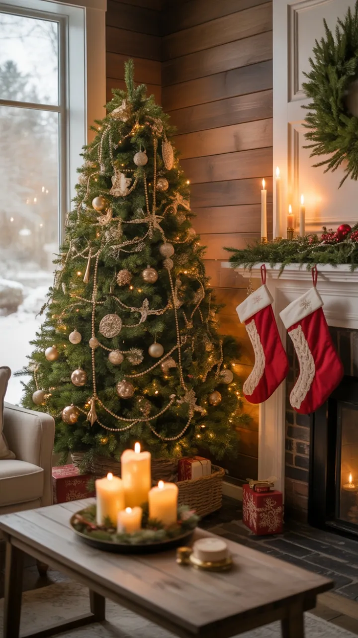 Snow-Kissed Candlelit Farmhouse Christmas