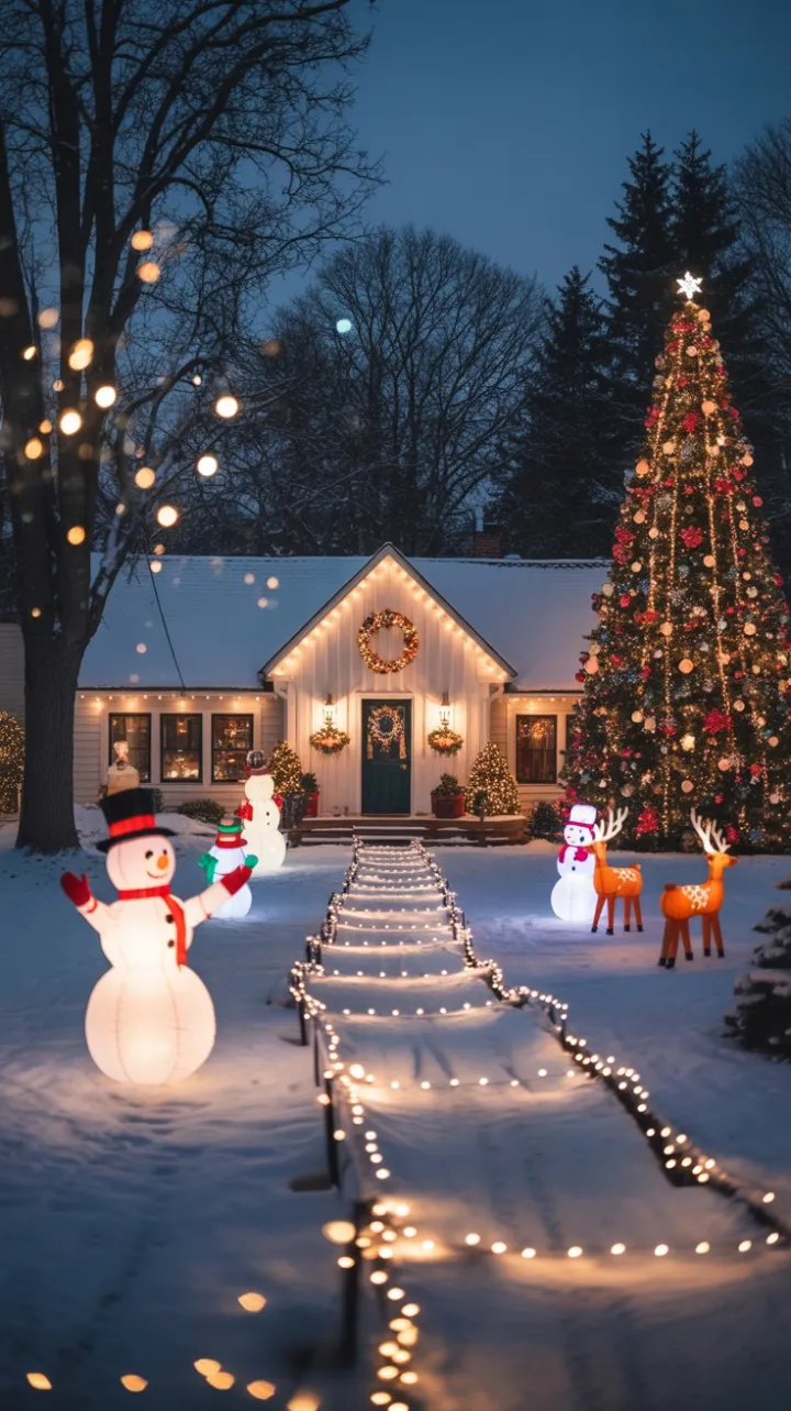 Enchanted Snow-Kissed Farmhouse Holiday Wonderland