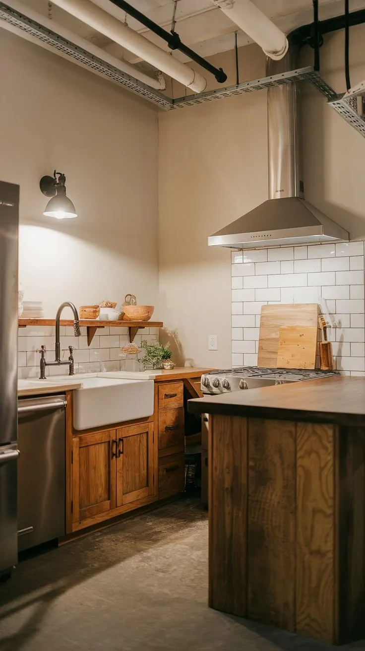 This farmhouse kitchen boasts stunning farmhouse lights that perfectly complement the small modern farmhouse aesthetic.  The farmhouse kitchen lighting adds a touch of industrial charm, offering inspiring farmhouse kitchen lighting ideas for anyone looking to upgrade their space.  Consider this a masterclass in kitchen island lighting ideas.