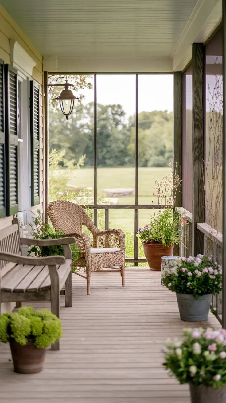 Cozy Farmhouse Porch Vibes