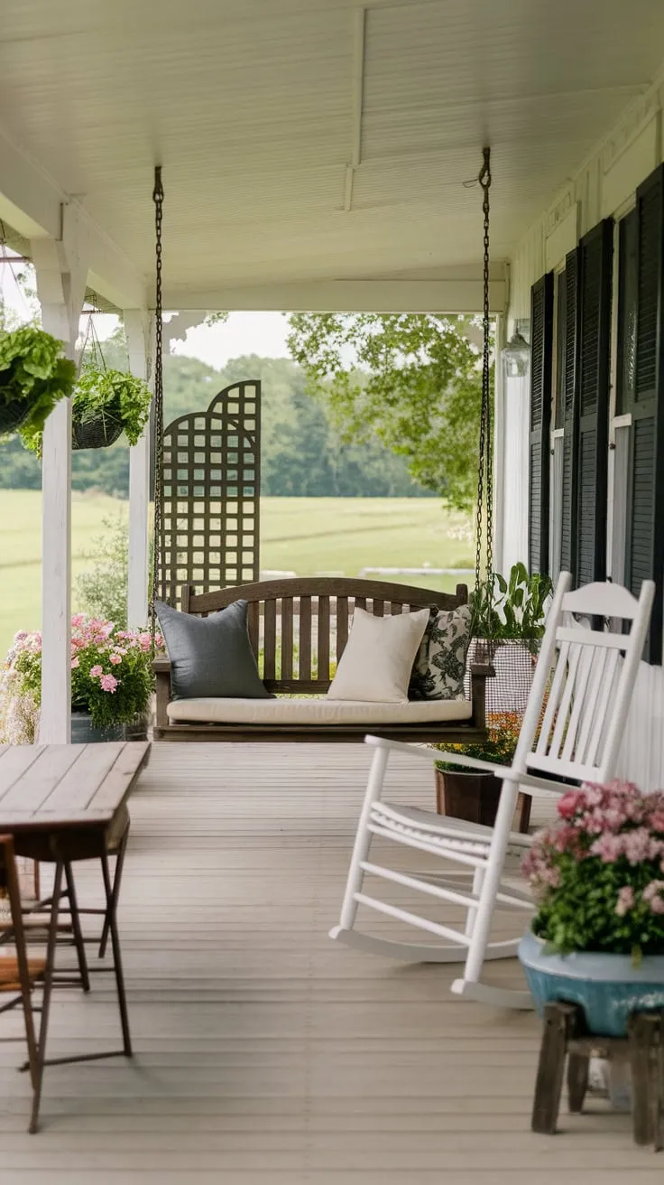 Charming Rustic Farmhouse Porch Decor Ideas