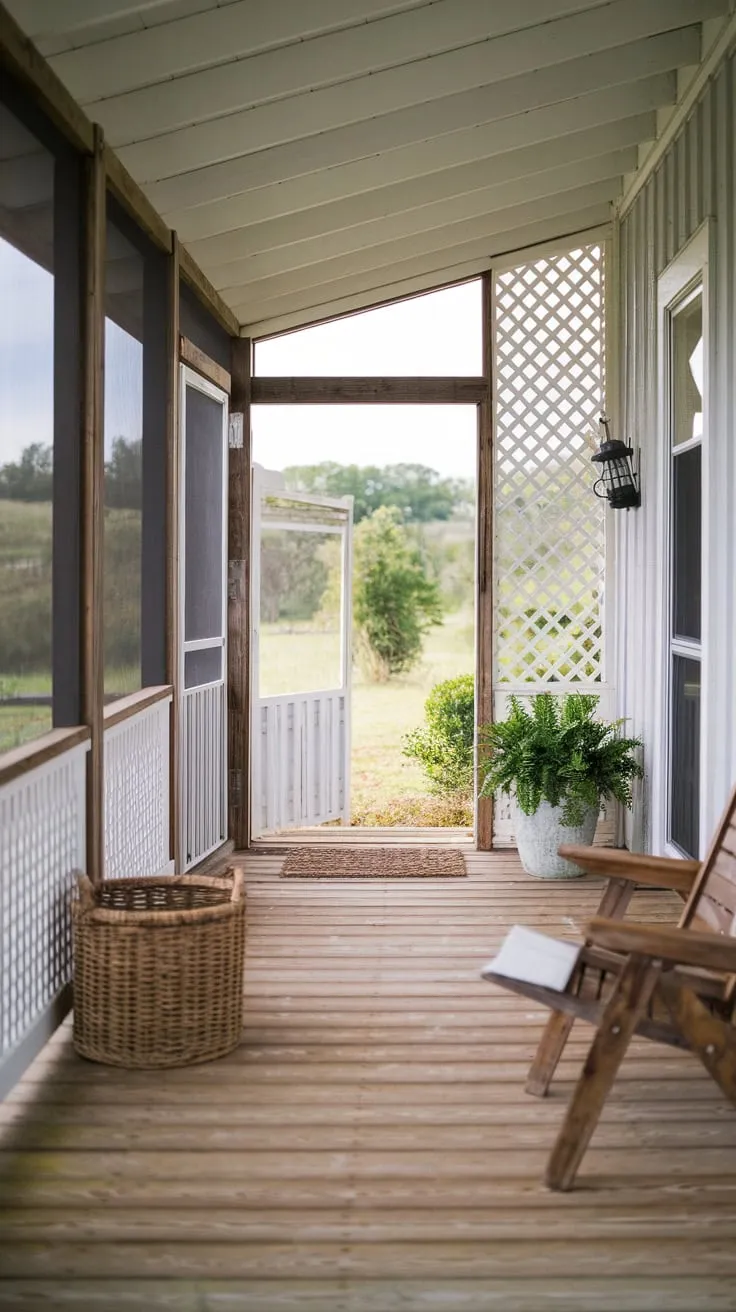 Cozy Rustic Retreat on the Farmhouse Porch