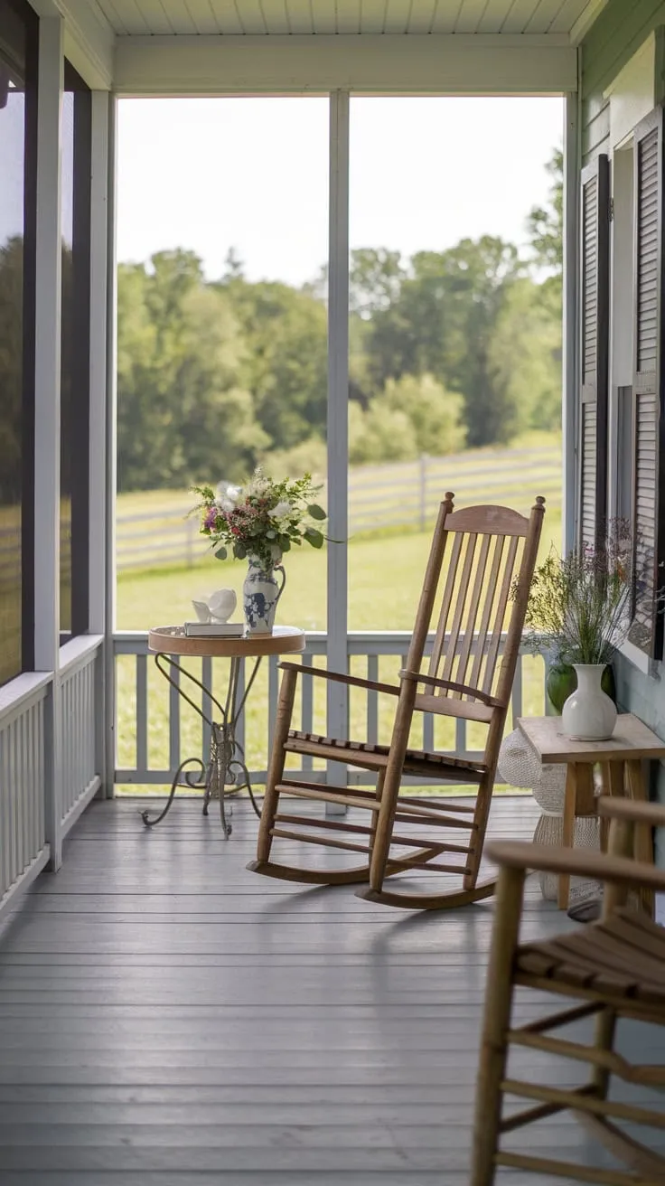 Charming Rustic Farmhouse Porch Decor
