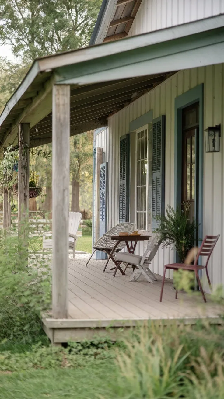 Serene Greenery and Cozy Vibes for Your Porch