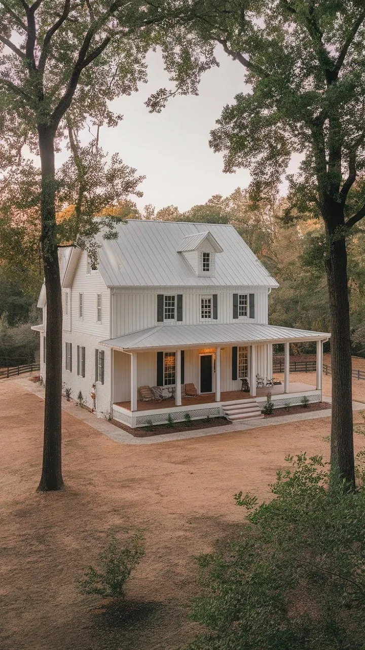 Experience the perfect fusion of modern farmhouse charm and serene countryside living in this newly built home, complete with a welcoming wrap-around porch and stunning views for cherished memories.