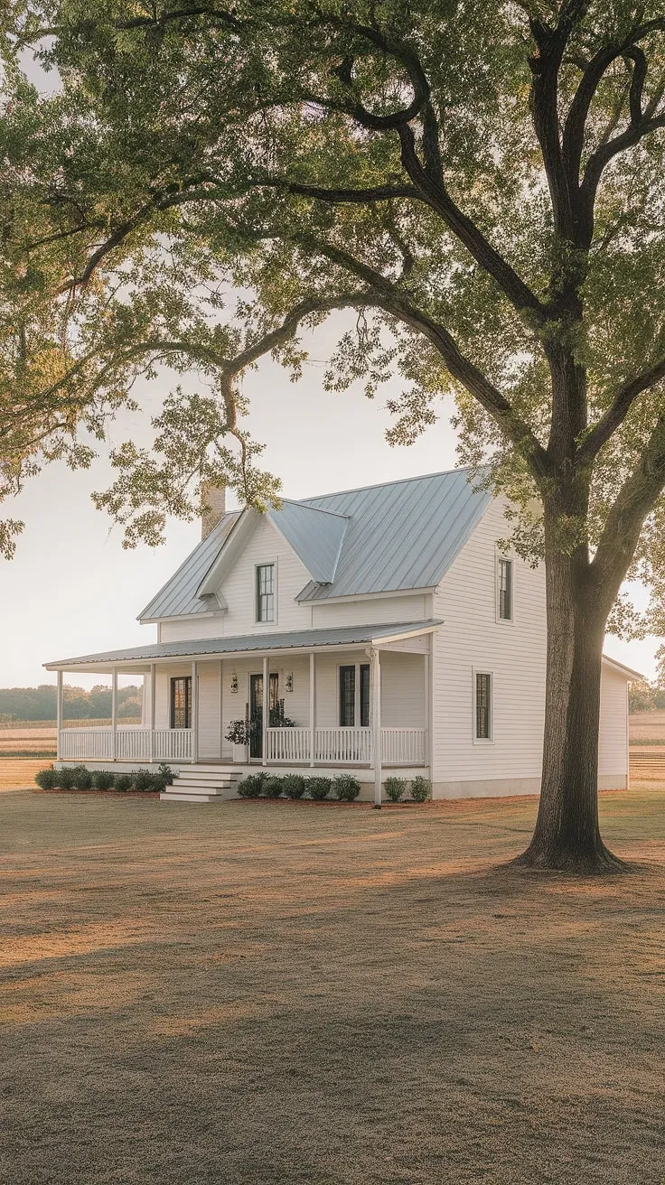 Modern farmhouse charm meets timeless country elegance. This new build boasts a vintage exterior, spacious wrap-around porch, and sits proudly on a sprawling acreage, offering breathtaking views of the surrounding landscape. A perfect blend of old-world aesthetics and contemporary comfort. A dream home realized.