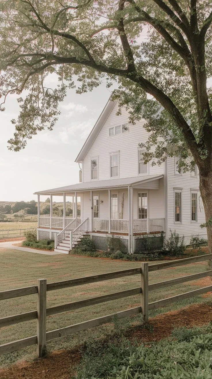 Where modern meets rustic. This new build farmhouse, nestled on sprawling acreage, seamlessly blends contemporary comfort with vintage charm. The wrap-around porch beckons you to relax and soak in the breathtaking views, a testament to the beauty of thoughtful design and timeless appeal. A perfect blend of old-world elegance and modern functionality, this home offers a tranquil escape from the everyday.