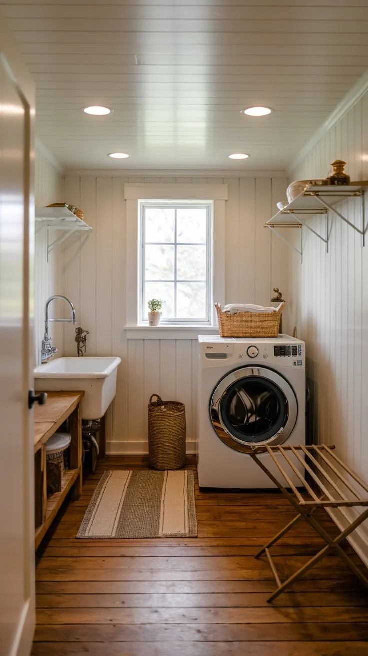 Charming Laundry Haven: A Rustic Escape