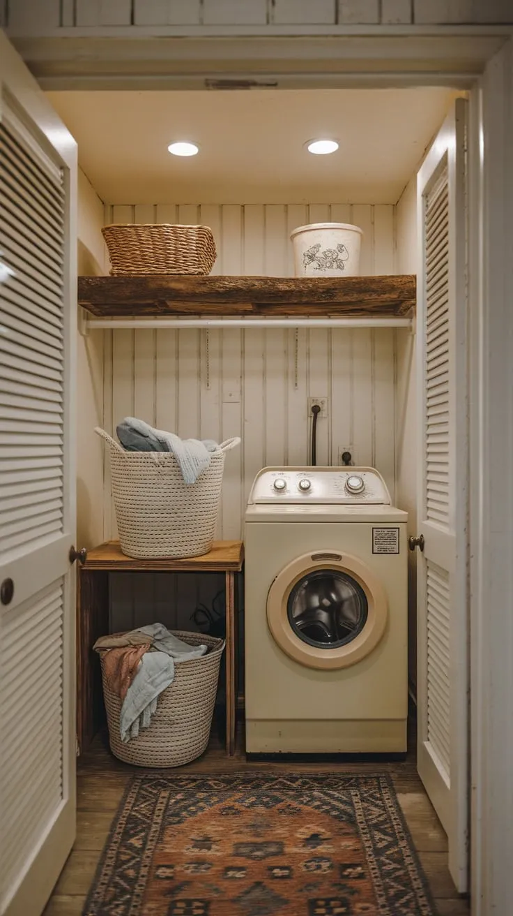 Cozy Farmhouse Vibes: Transforming Laundry into a Dream Retreat
