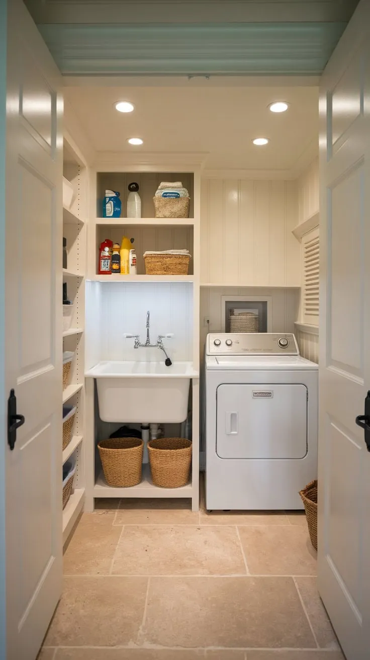 Laundry Bliss: Where Function Meets Farmhouse Charm