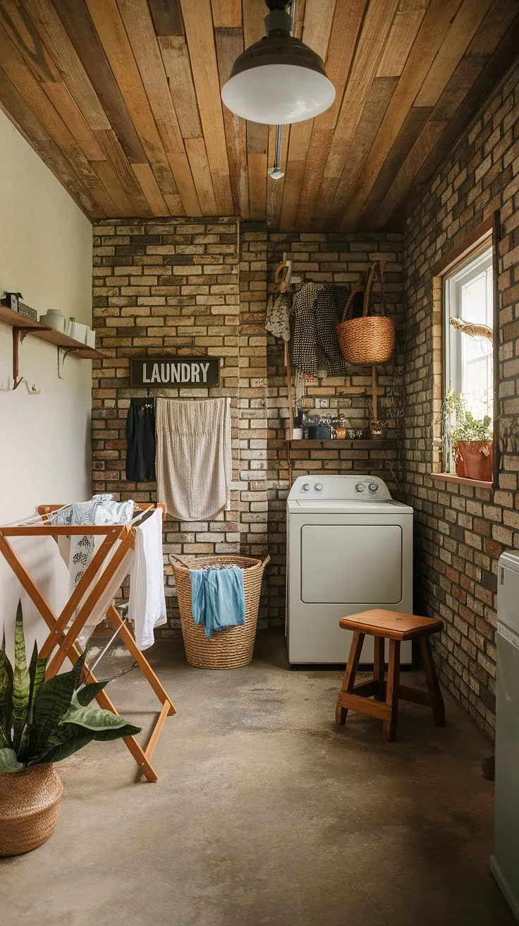 This mudroom garage entryway is the ultimate garage drop zone, seamlessly blending function and style.  The built-in bench with baskets, overhead shelf, and coat rack offer ample garage storage inspiration, making garage organizing a breeze.  A perfect blend of practicality and charm for a welcoming garage entryway.