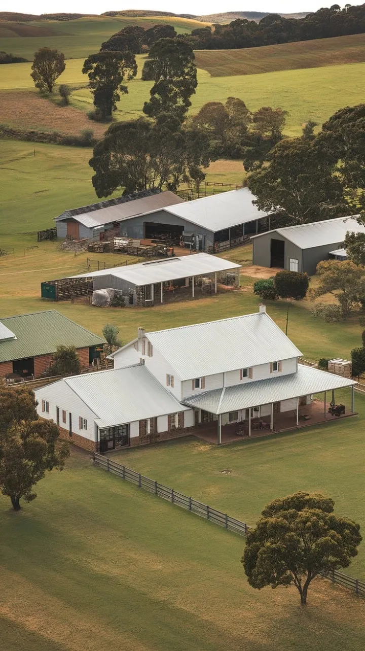 Nestled in golden countryside, this quintessential Australian homestead embodies generations of farming heritage and the serene beauty of rural life.