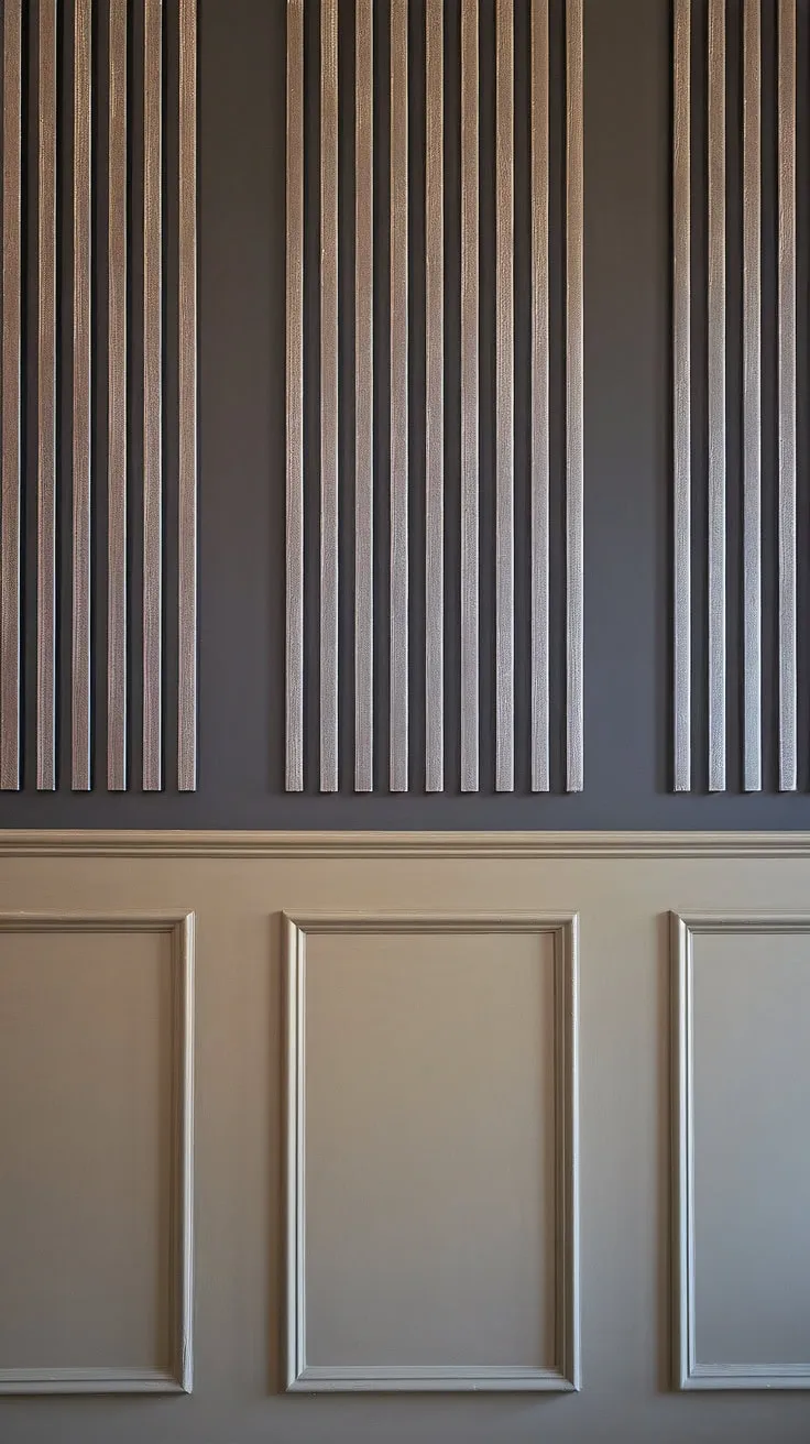 Transform your living space with this stunning dark faux wainscoting accent wall.  This easy wainscoting DIY project adds instant sophistication, proving that wainscoting walls don't have to be complicated.  From living room wainscoting ideas to wainscoting bedroom accent wall inspiration, this painted wainscoting showcases the beauty of dark wainscoting ideas and offers a modern aesthetic.  The easy wainscoting installation makes it a perfect weekend project.