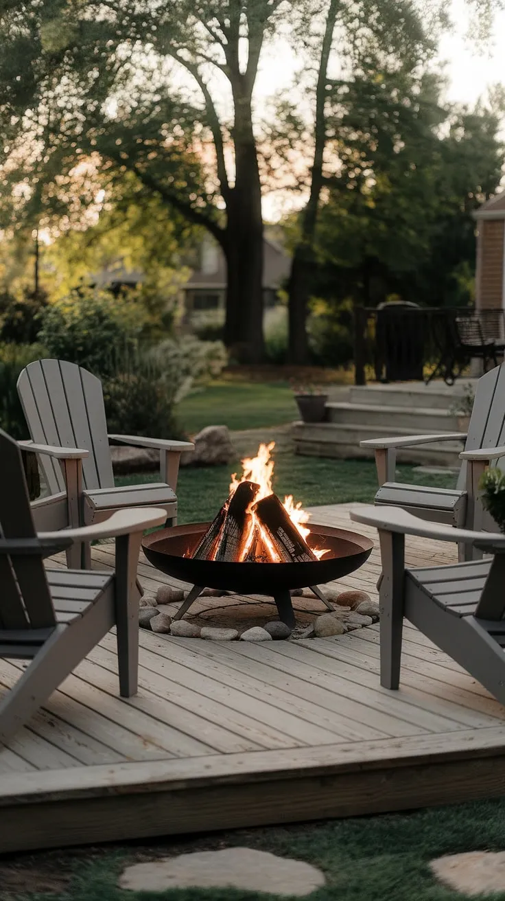Imagine cozy nights spent by this fire pit, the gentle crackle of the flames illuminating the fire pit landscaping.  Our firepit backyard is a haven of relaxation, featuring fire pit seating ideas perfectly positioned around the bonfire pits.  The lighting around fire pit enhances the romantic yard ideas, making it an ideal space for intimate gatherings.  This outdoor fire pit designs, a key element of our backyard landscaping ideas, showcases the beauty of backyard fire features.