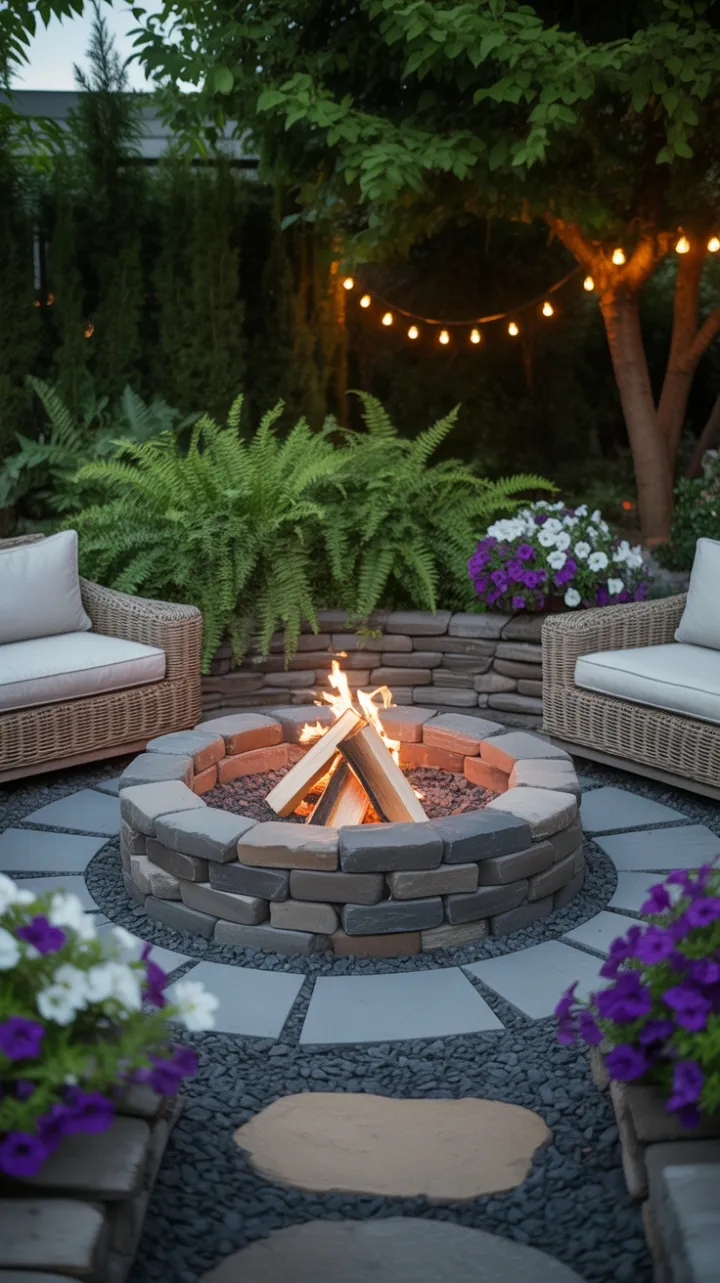 Twilight Stone Fire Pit Sanctuary