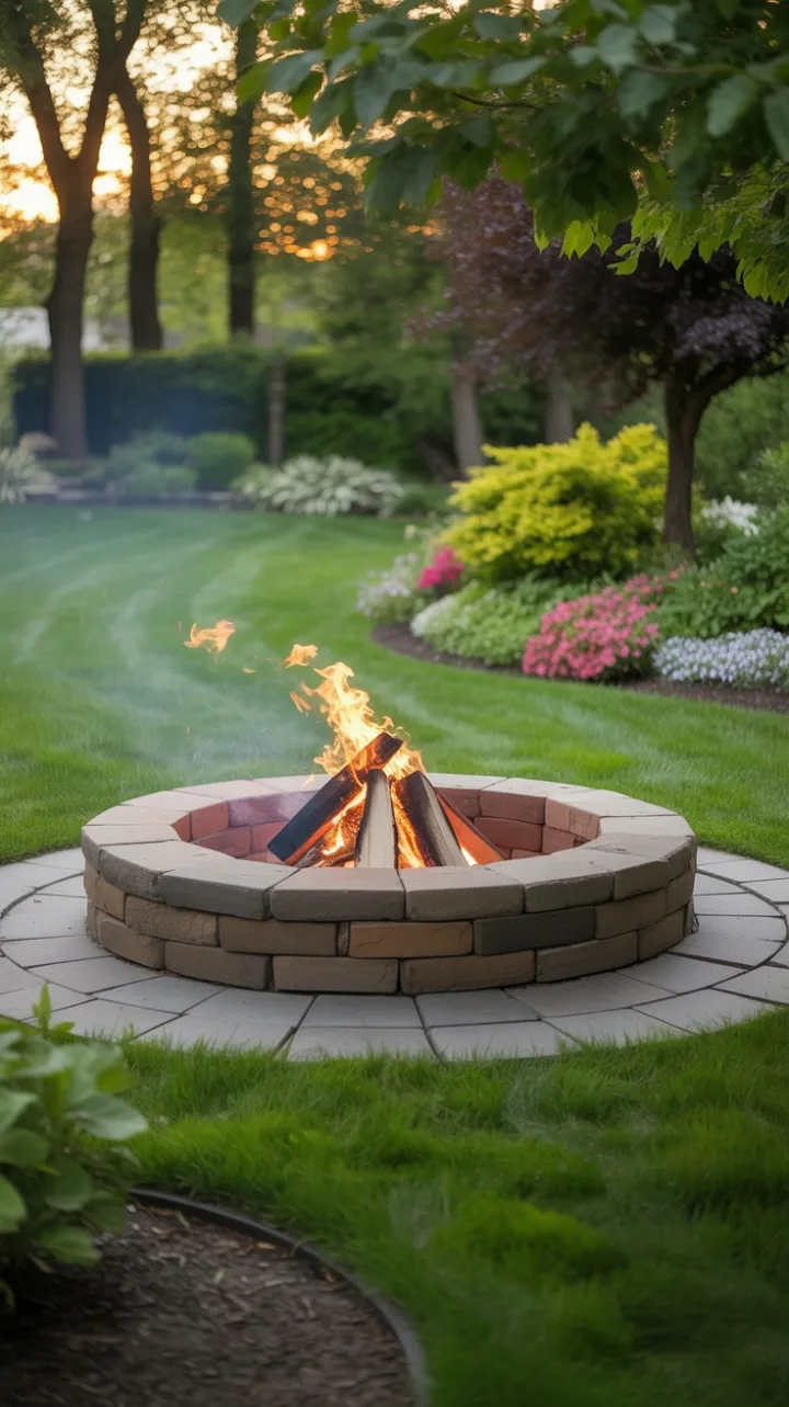 Warm Evenings Around a Garden Firepit