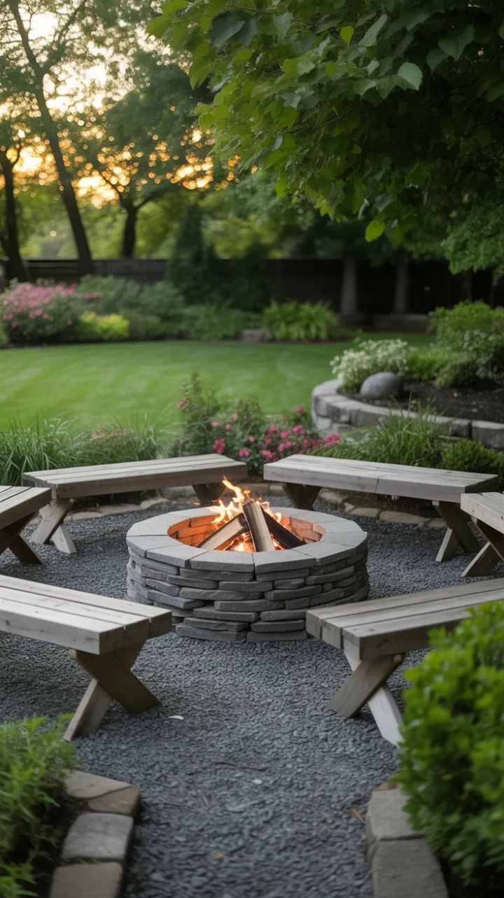 Dappled Light Fire Pit Sanctuary