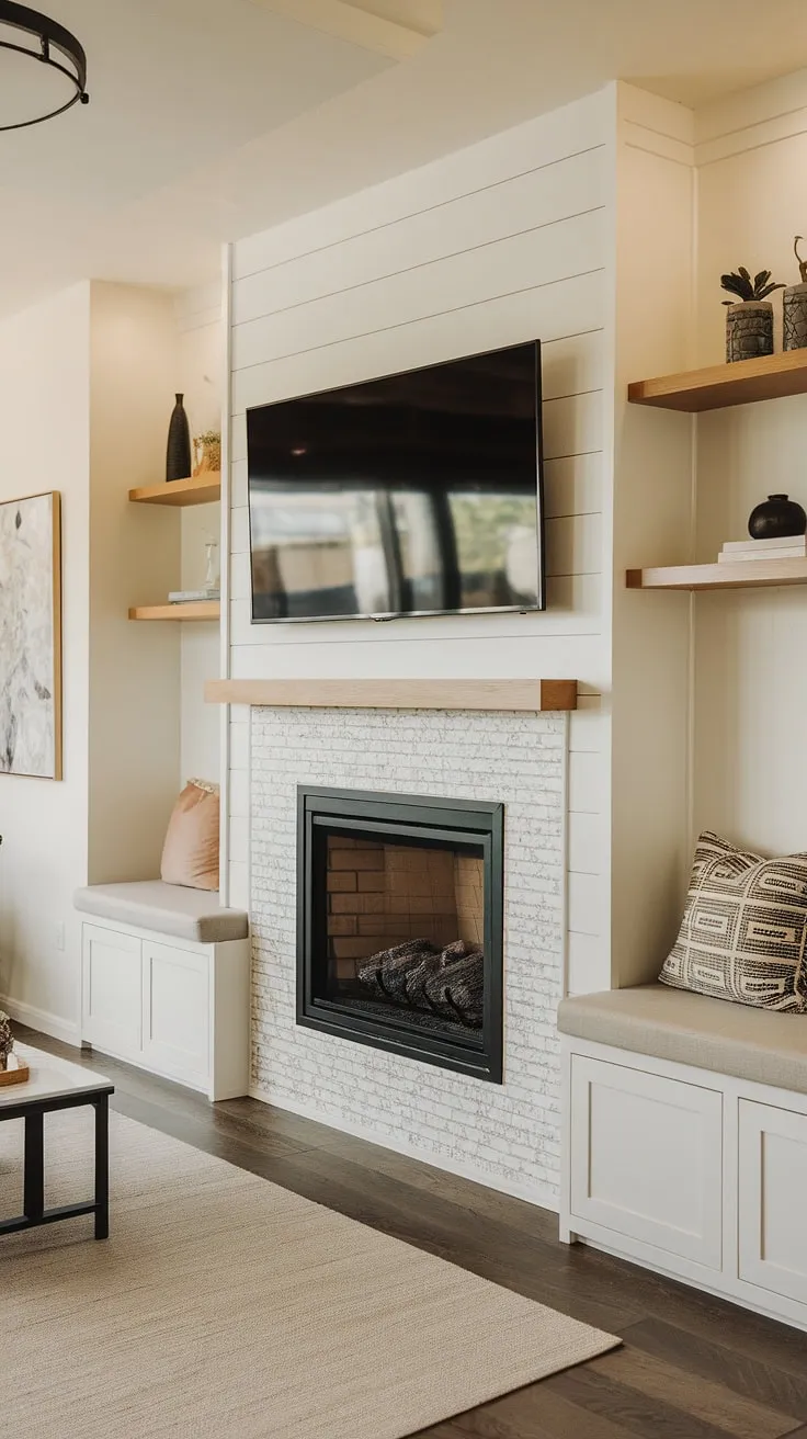 This guest playroom, transformed from a spare bedroom, boasts clever basement playroom toy storage solutions and a cozy atmosphere perfect for little boys.  The playroom with a TV offers a relaxing space for movie nights, while the rec room playroom ideas, like the wooden crate side table, add a touch of rustic charm to this dream playroom kids will adore.  The boy playroom decor is thoughtfully curated, creating a fun and functional play room kid design.