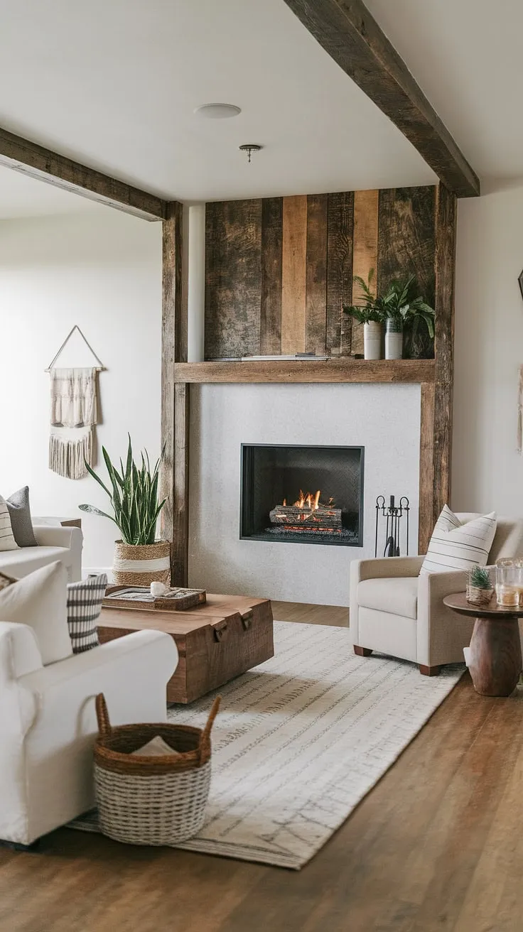 Subtle sophistication meets modern comfort.  This living room showcases the beauty of half wall molding, seamlessly blending the warm beige of the wainscoting panels with the cool grey above.  The precise detailing of the wall trim and wall molding, along with the thoughtful use of half wall wainscoting, elevates the space to a haven of understated elegance.