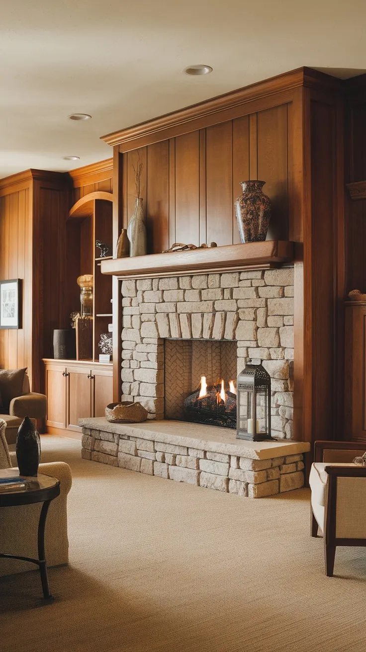 Transforming a fireplaceless living room into a cozy haven with this stunning fireplace built-in.  The living room remodel is complete, showcasing beautiful living room fireplace decor and offering endless fireplace ideas for your own home fireplace. This fireplace makeover and fireplace remodel are the heart of this updated living room decor.