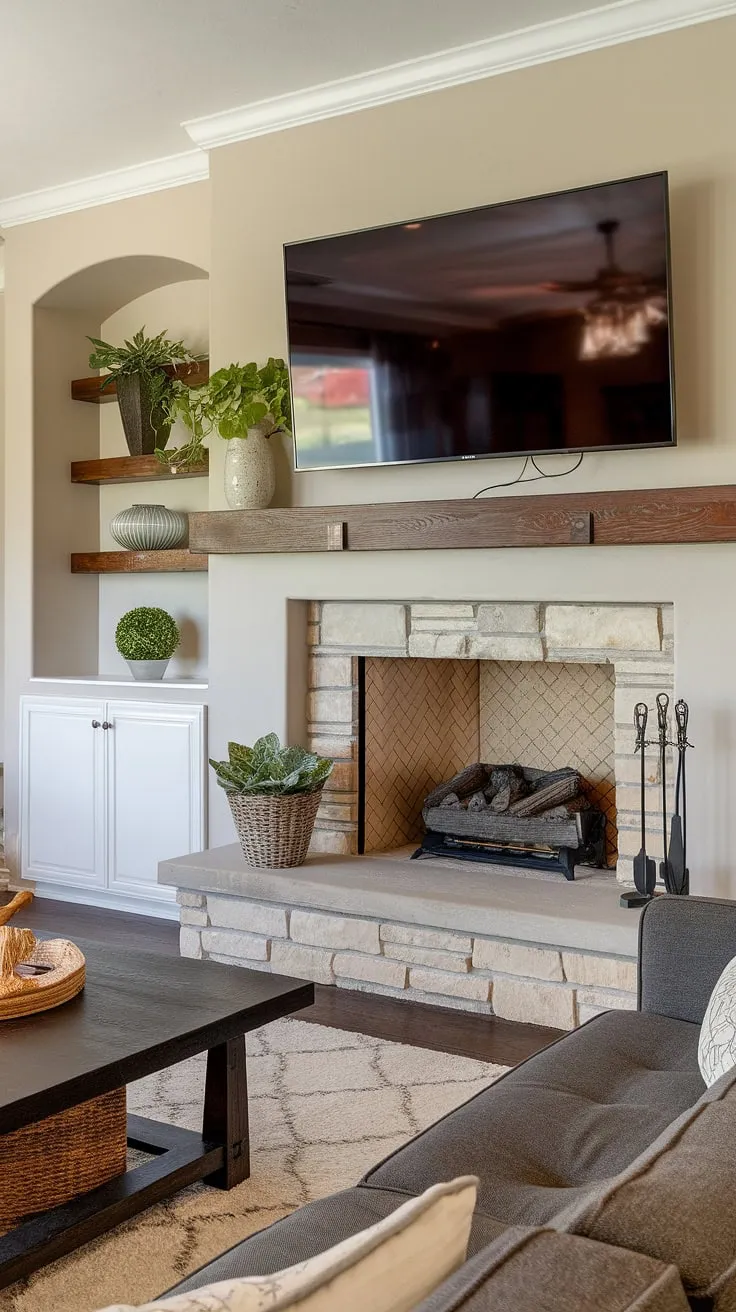 The elegant half wall wainscoting, with its intricate wainscoting panels and tall white columns, adds a touch of classic sophistication.  The combination of the half wall molding and wall trim molding creates a refined look, complemented by the subtle beige wall paneling and matching floor tiles.  This exquisite wall trim elevates the entire space.