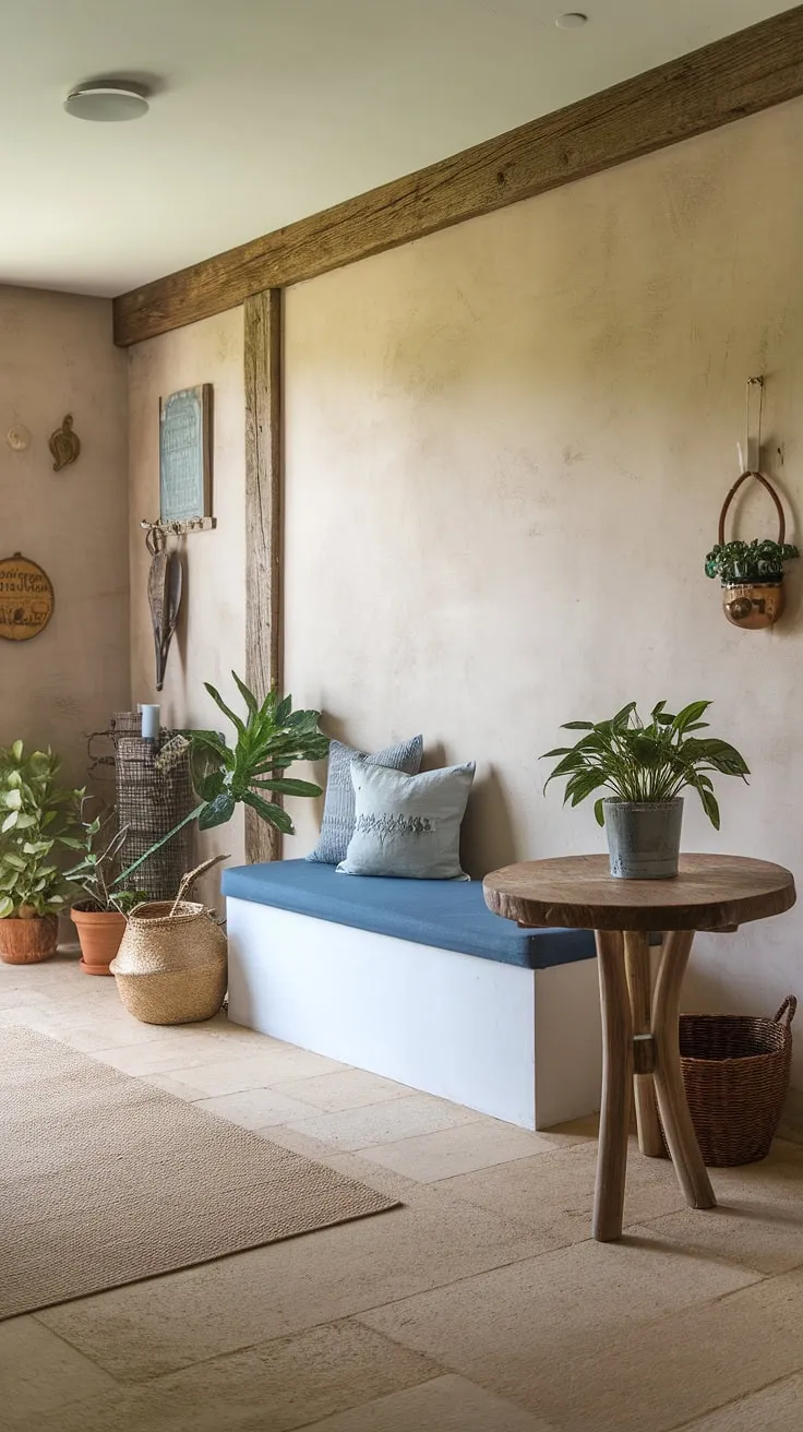 Step into effortless charm. This modern French country entryway, blending the rustic appeal of a French farmhouse with contemporary elegance, sets the tone for the entire home.  The perfect balance of country style and sophisticated design.