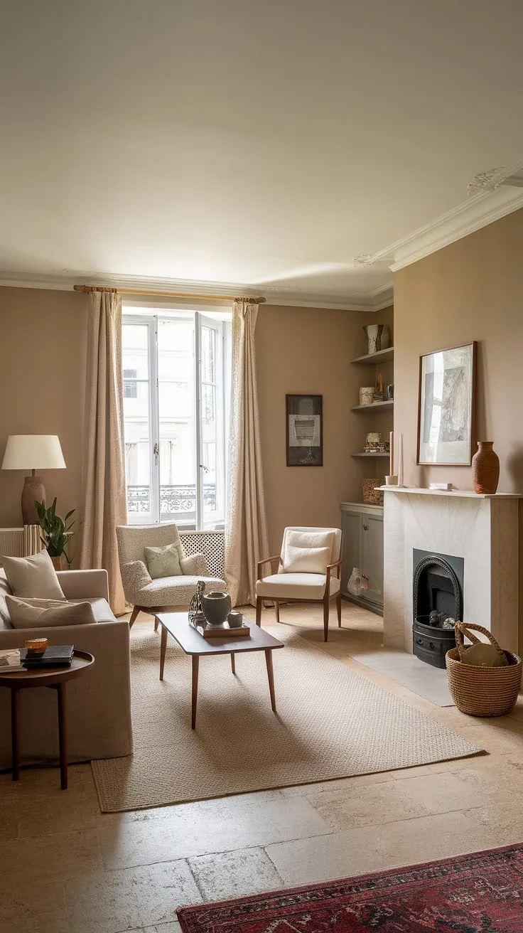 Dreaming of a cozy escape? This small French country home embodies the charm of French cottage living room style, blending rustic French farmhouse decor with elegant country style decor.  The result?  French country interiors that feel both inviting and sophisticated.