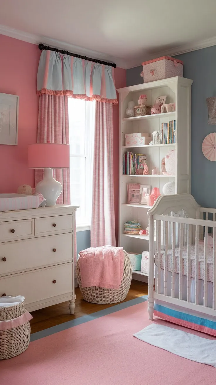 Dreaming of a French Country nursery for your little one? This charming space offers a wealth of baby girl nursery ideas, showcasing a delicate balance of girly nursery themes and practical nursery organization.  Find inspiration for your baby girl's room with this beautiful example of baby nursery inspiration and nursery inspiration for girls.  From the color palette to the thoughtful details, it's the perfect blend of baby room themes and girl nursery ideas.