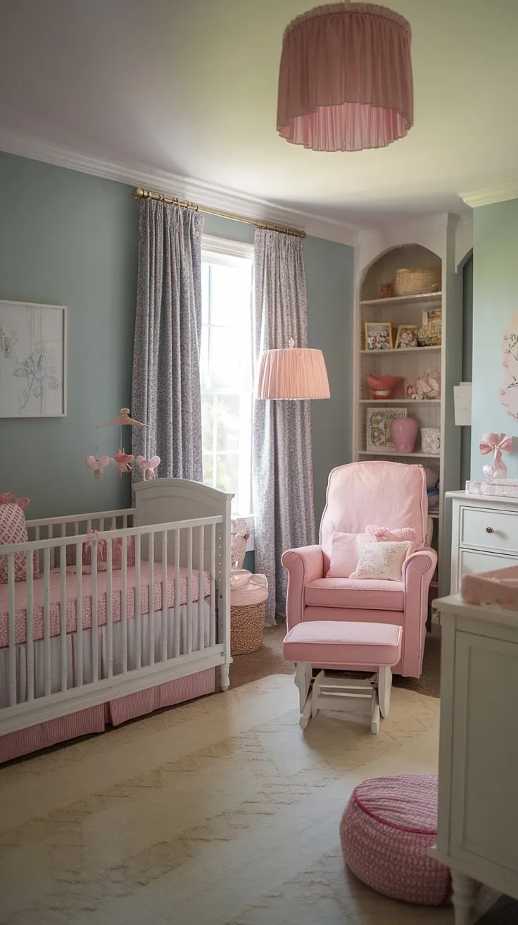 Dreamy French Country Nursery: This baby girl's room is brimming with girly nursery themes and delightful organization, offering a wealth of baby nursery inspiration and girl nursery ideas for creating the perfect space.  It's the ultimate in baby room themes and nursery inspiration for girls.
