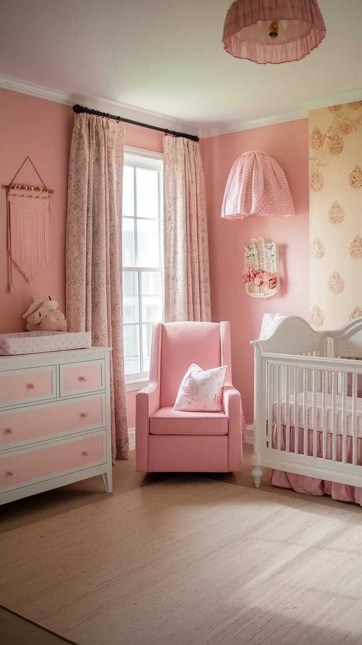 Create a charming and organized French country nursery for your baby girl. This space showcases beautiful girl nursery ideas, perfect for baby girl nursery inspiration.  Explore more nursery organization tips and baby room themes to design the ultimate haven.