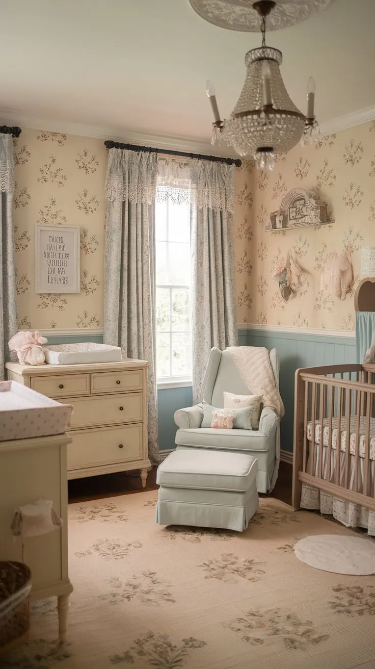Dreaming of a French Country nursery for your little one? This charming space offers a wealth of baby girl nursery ideas, showcasing a delicate balance of girly nursery themes and practical nursery organization.  Find inspiration for your baby girl's room with this beautiful example of baby nursery inspiration and nursery inspiration for girls.  The perfect blend of baby room themes and girl nursery ideas awaits.