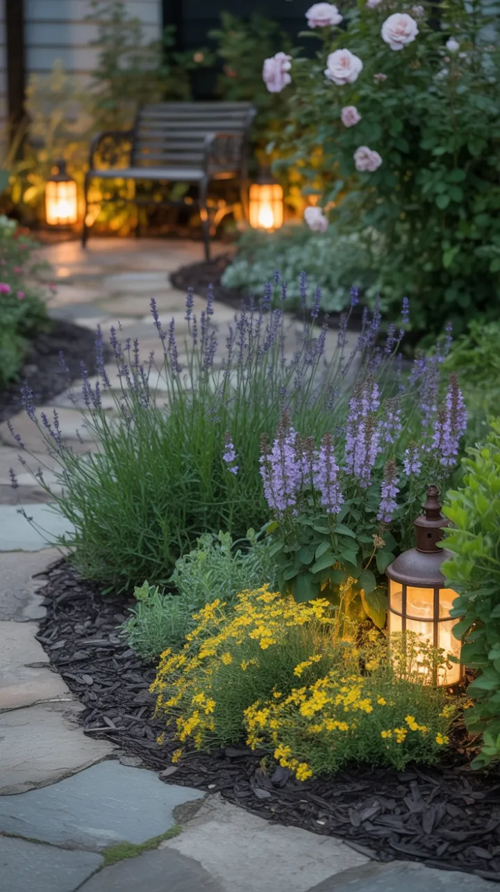 Golden Afternoon in a Lavender-Kissed Garden