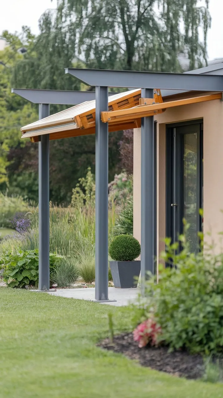 Stylish Front Porch Awning Enhances Curb Appeal