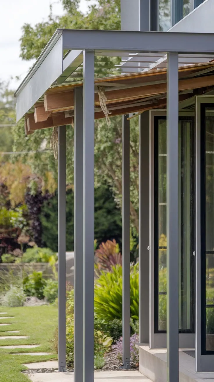Modern Pergola Awning Enhancing Your Front Door Appeal