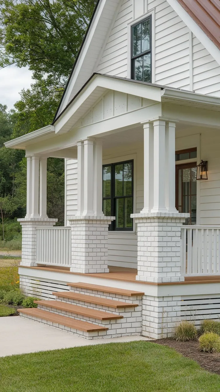 Modern Farmhouse Elegance on a Lush Green Landscape
