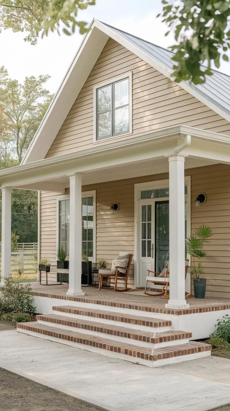 Charming Modern Farmhouse Front Porch Oasis