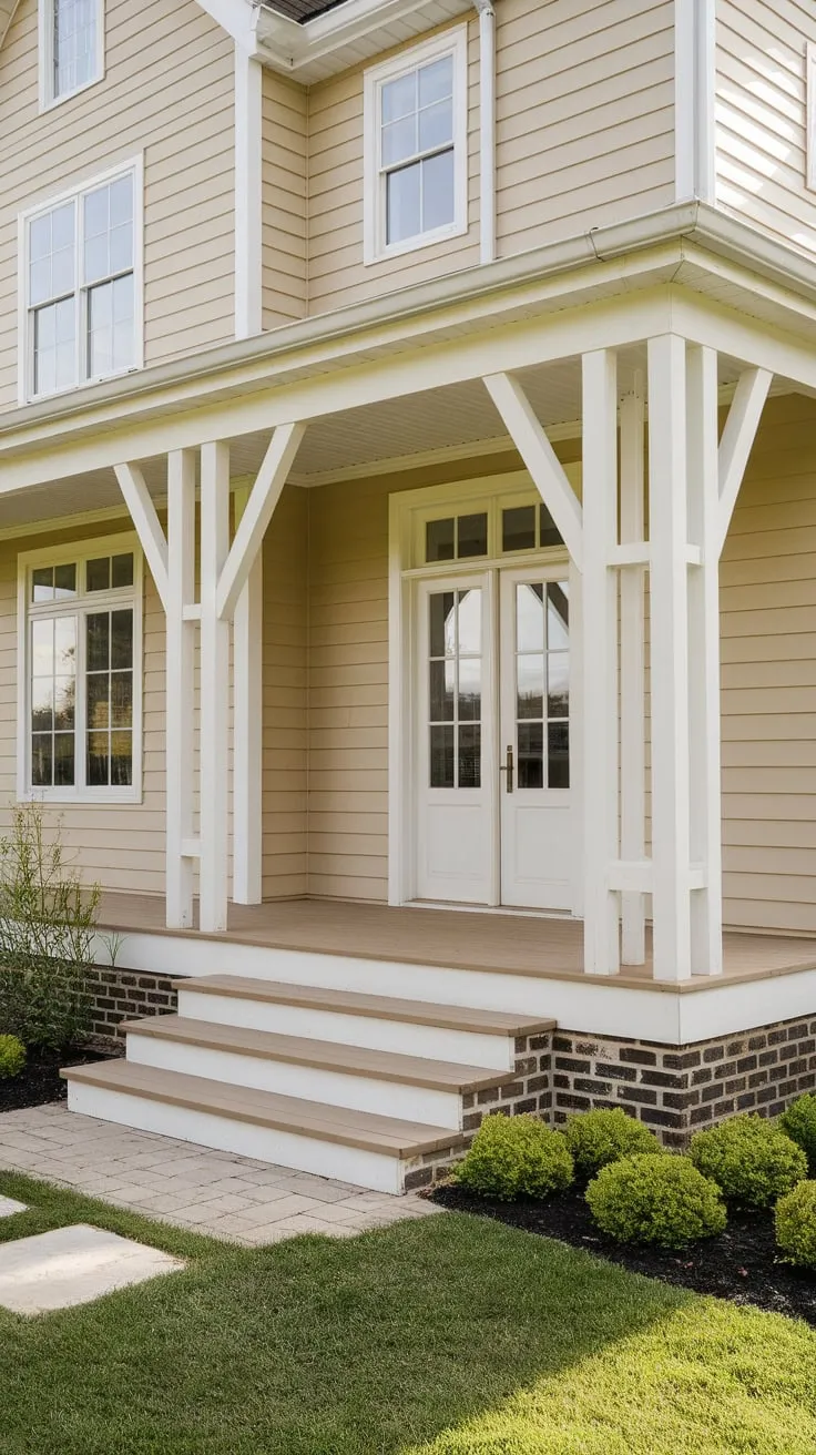 Charming Farmhouse Porch with Modern Touches