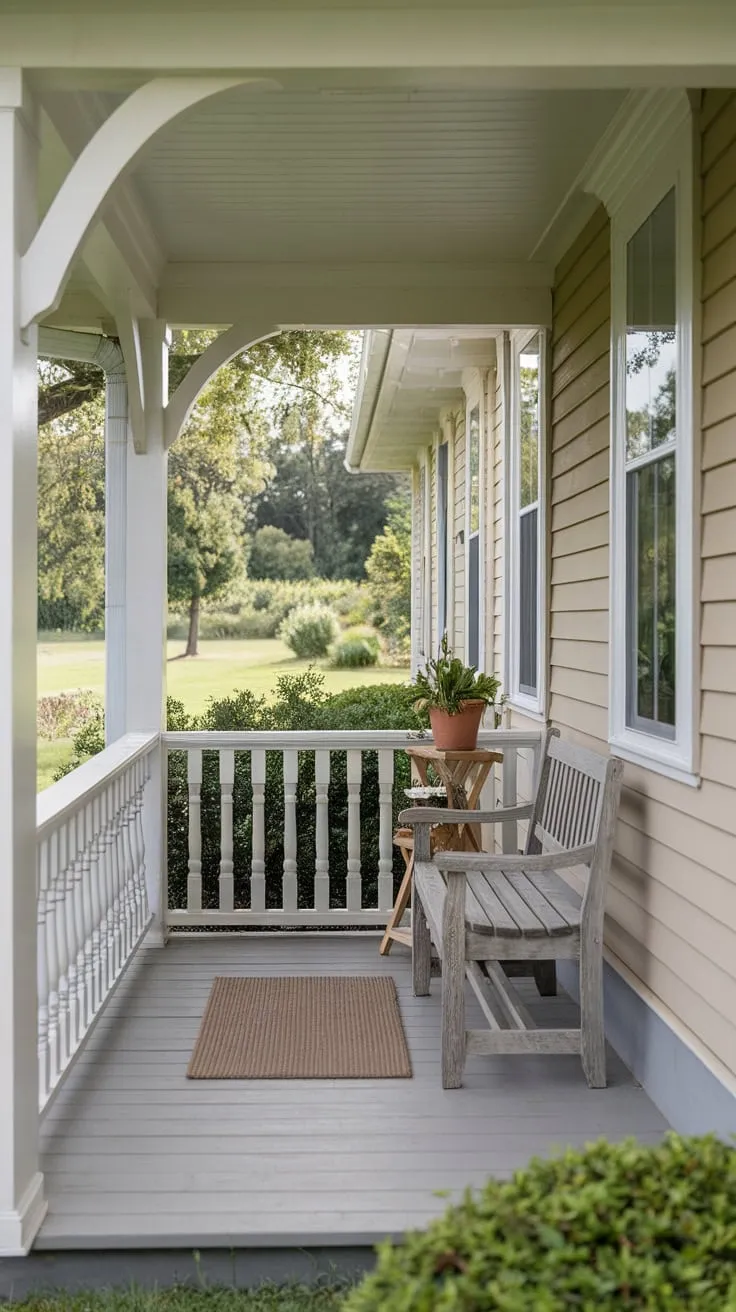 Charming Rustic Front Porch Oasis