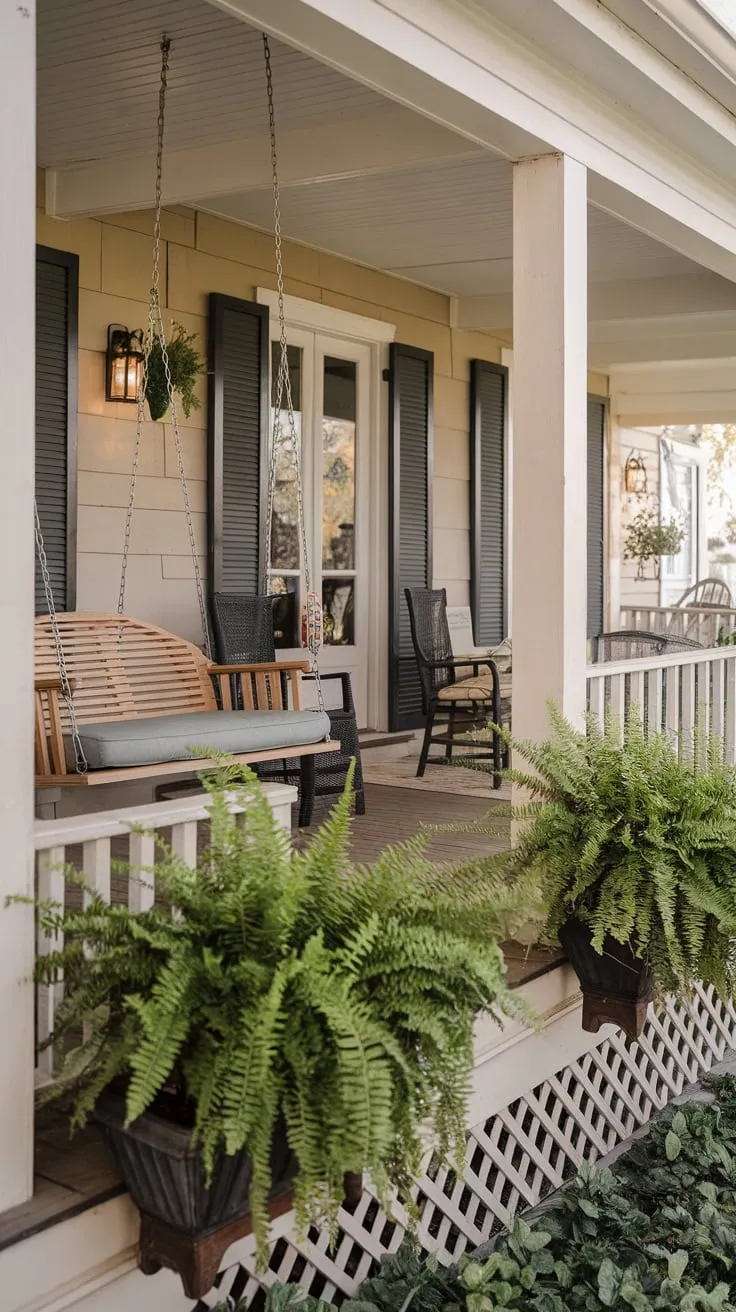 Welcoming Fern-Filled Porch Retreat