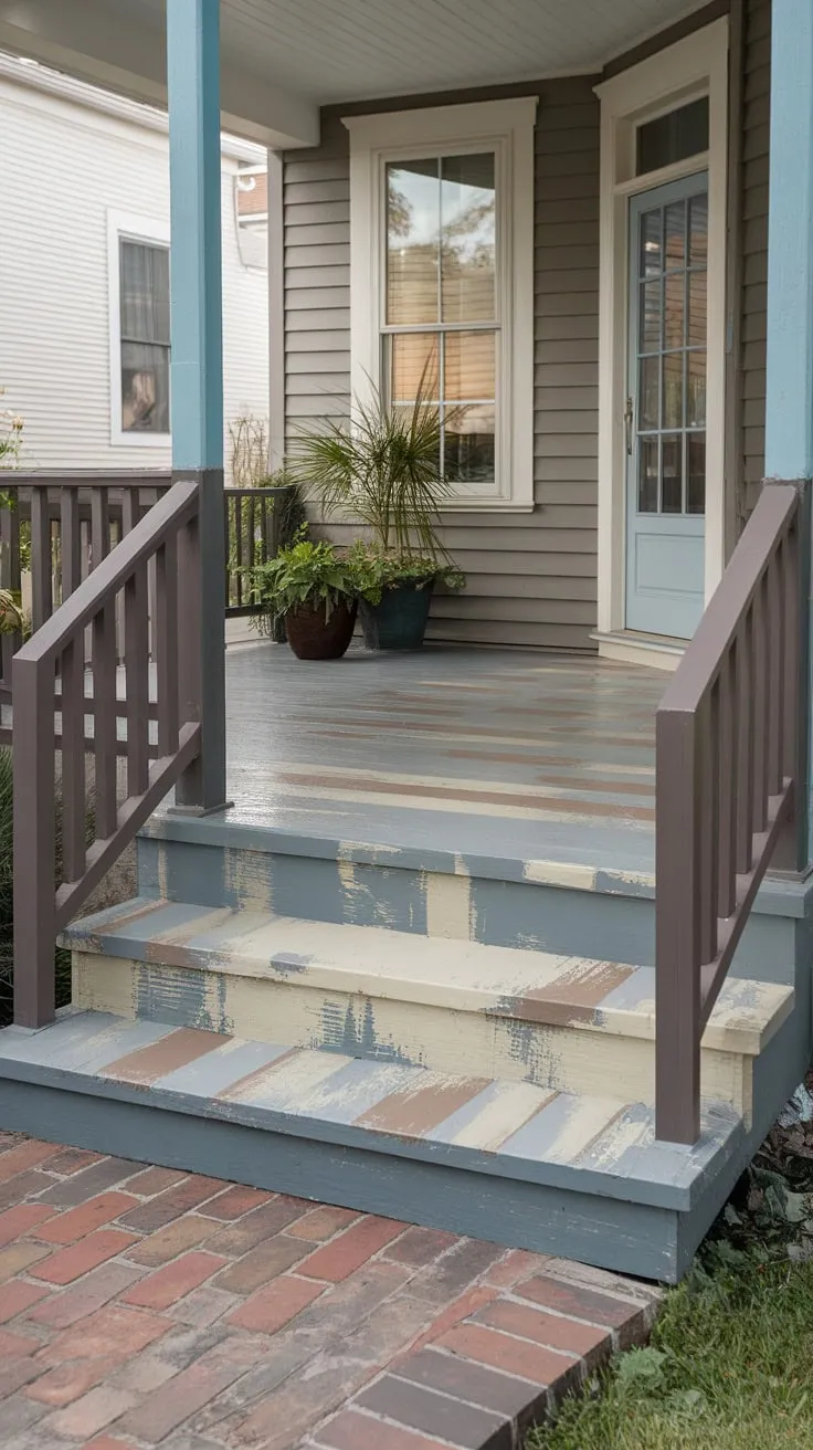 Transform Your Front Porch with a Stylish Painted Floor