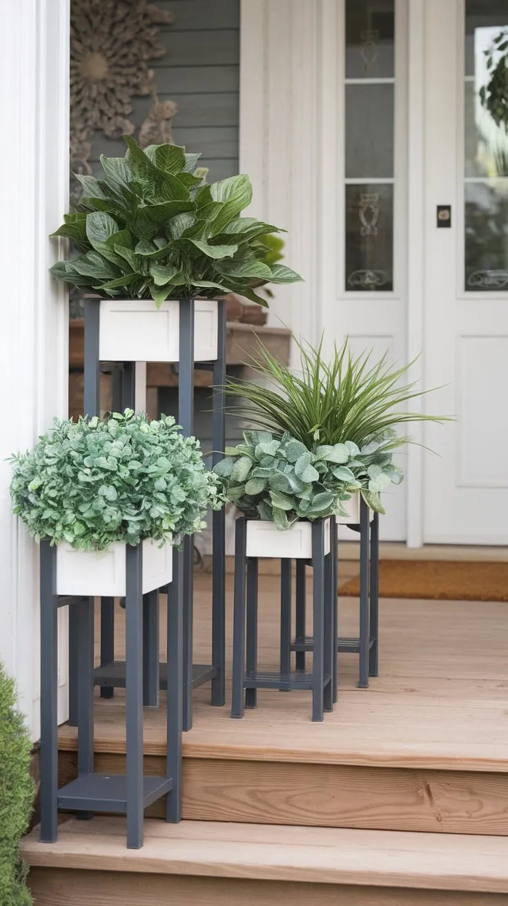 Charming Front Porch Planters for a Lush Welcome
