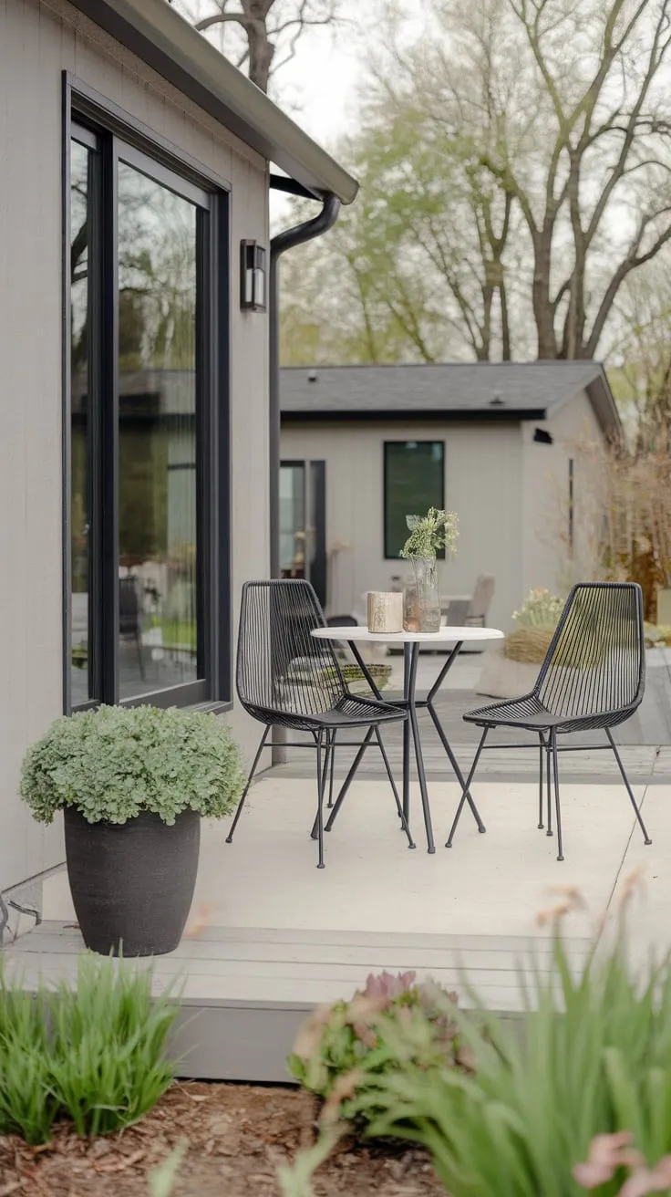 Chic Greenery and Patio Style for Your Front Porch
