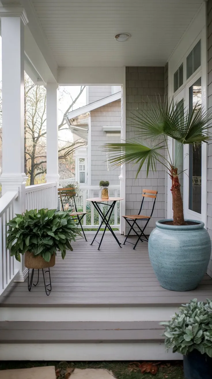 Spring Vibes on the Front Porch with Stylish Pots