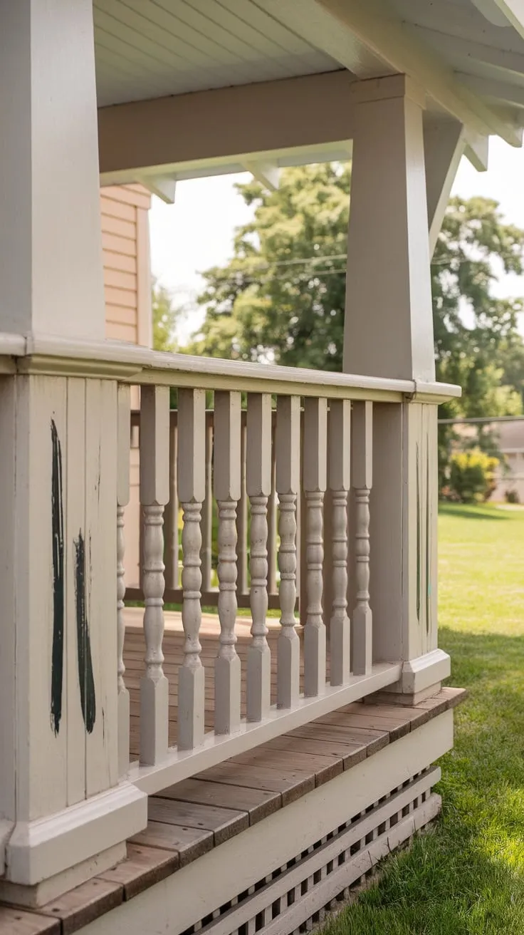 Charming Craftsman Porch with Spindle Railings