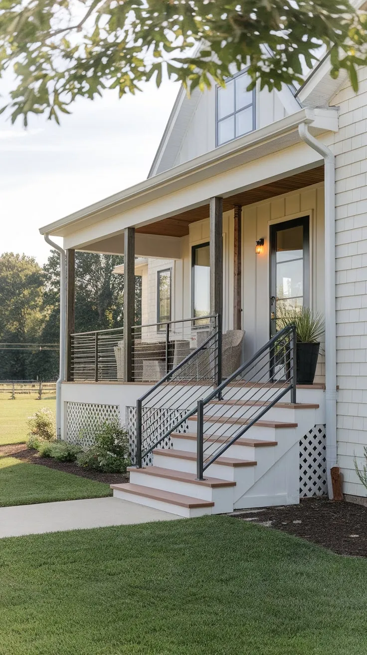 Modern Porch Vibes: Steps to Relaxation