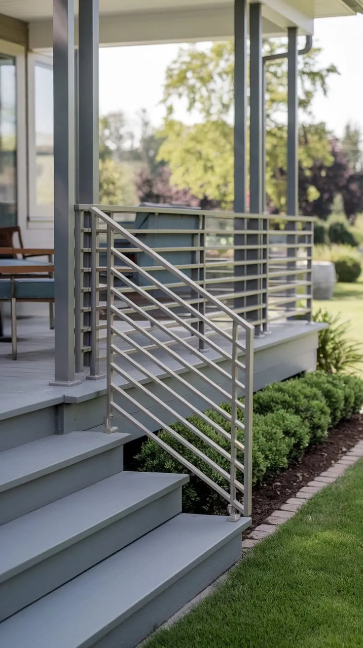 Modern Steps to a Welcoming Porch Oasis
