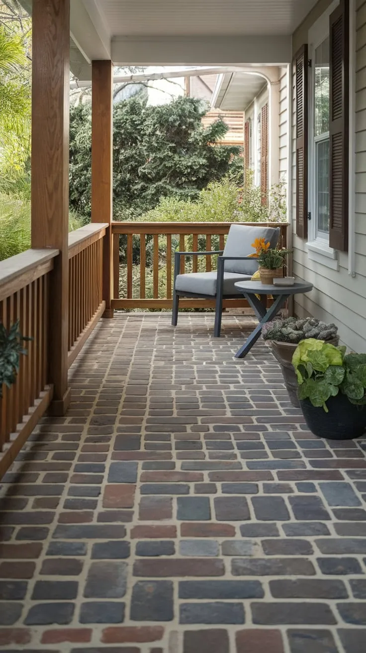 Cozy Outdoor Retreat with Stylish Tiles