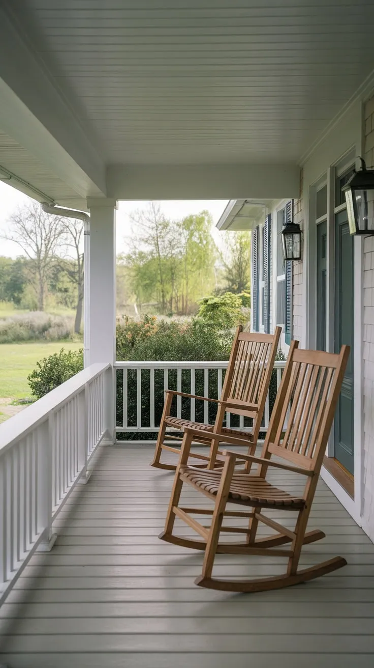 Charming Craftsman Porch with Rocking Chairs