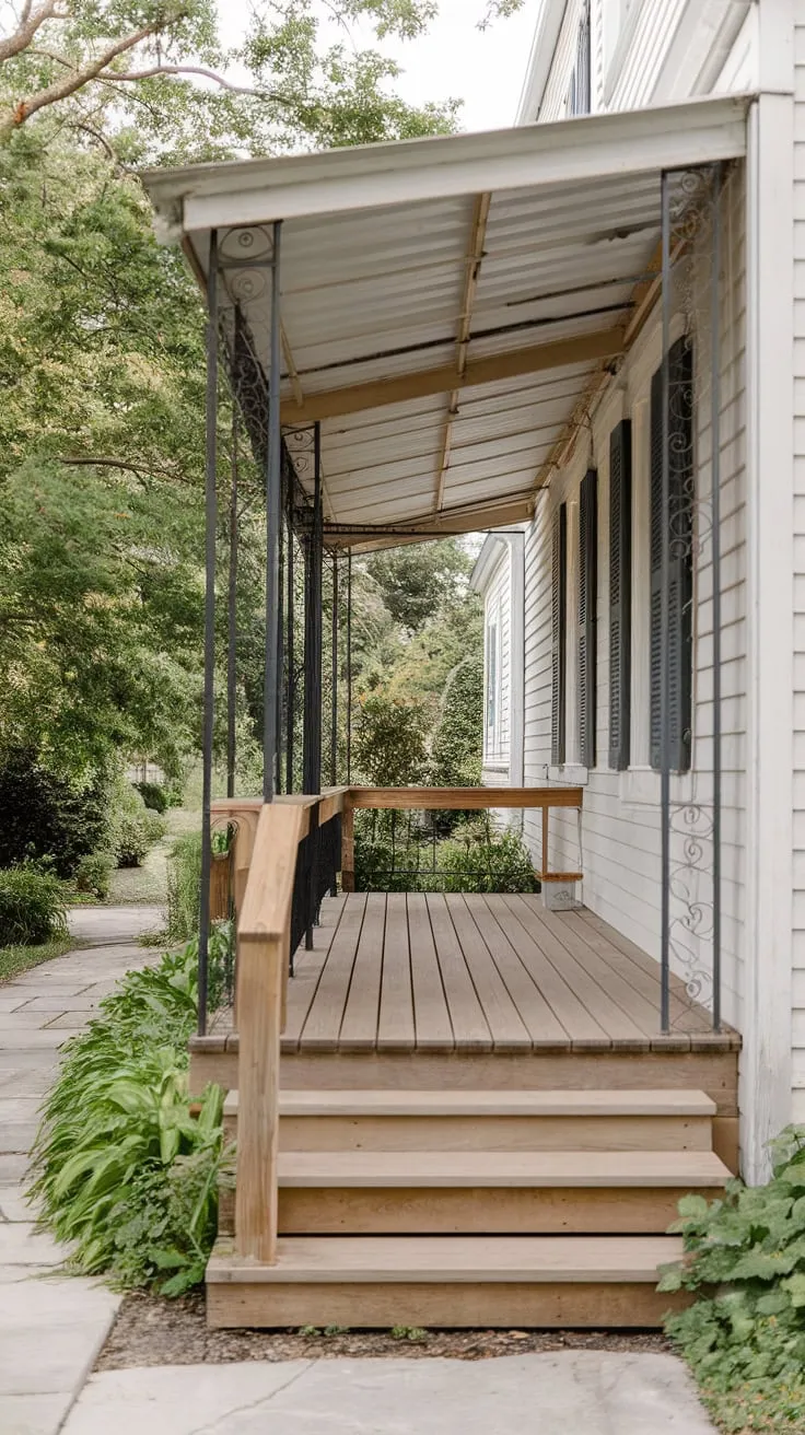 Roofless Charm of a Front Porch