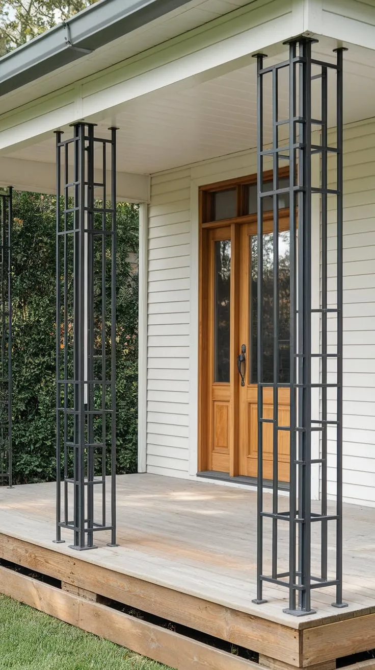 Roofless Charm of a Modern Porch
